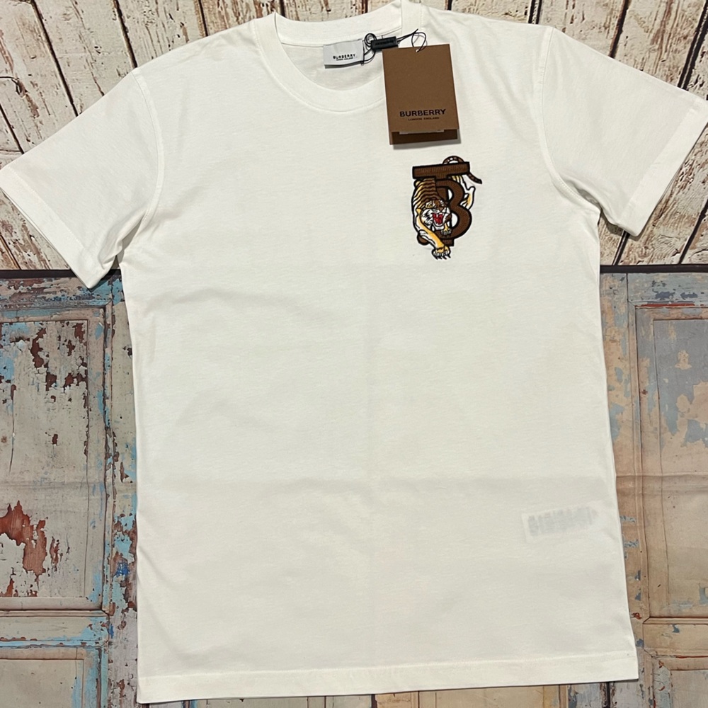 Burberry Men Tshirt TB with tiger XXL